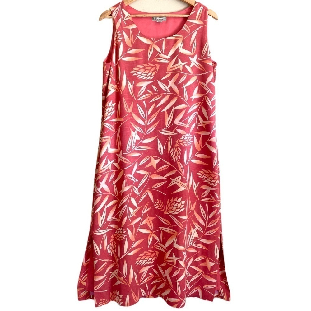 TOMMY BAHAMA Vintage 100% Silk Tropical Hawaiian Colorful Sheath Dress Size 12 - Picture 2 of 8